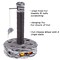 Pet Adobe Interactive Cat Scratching Pole, Built-In Rolling Ball and Track Toy for Adult Cats and Kitten 700925PXL - alternate 3